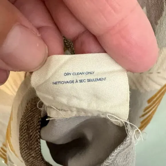 Anthropologie Edme & Esyllte Midi Skirt 2 Flurried Plumes Button Front Brown - Picture 9 of 10